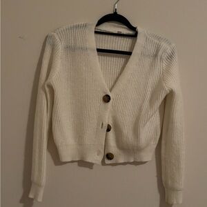 Ardene Cream Button-Up Women's Cardigan